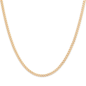 Vintage Italian 18k Yellow Gold 23mm Classic Long Curb Chain 27"