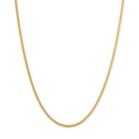 Vintage 14k Yellow Gold 2.3mm Quintessential Flat Curb Chain 20.25"