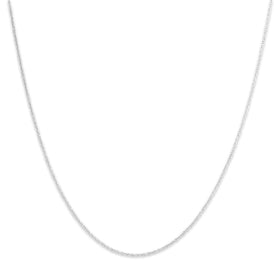 Vintage 14k White Gold 1mm Dainty Cable Chain 18"