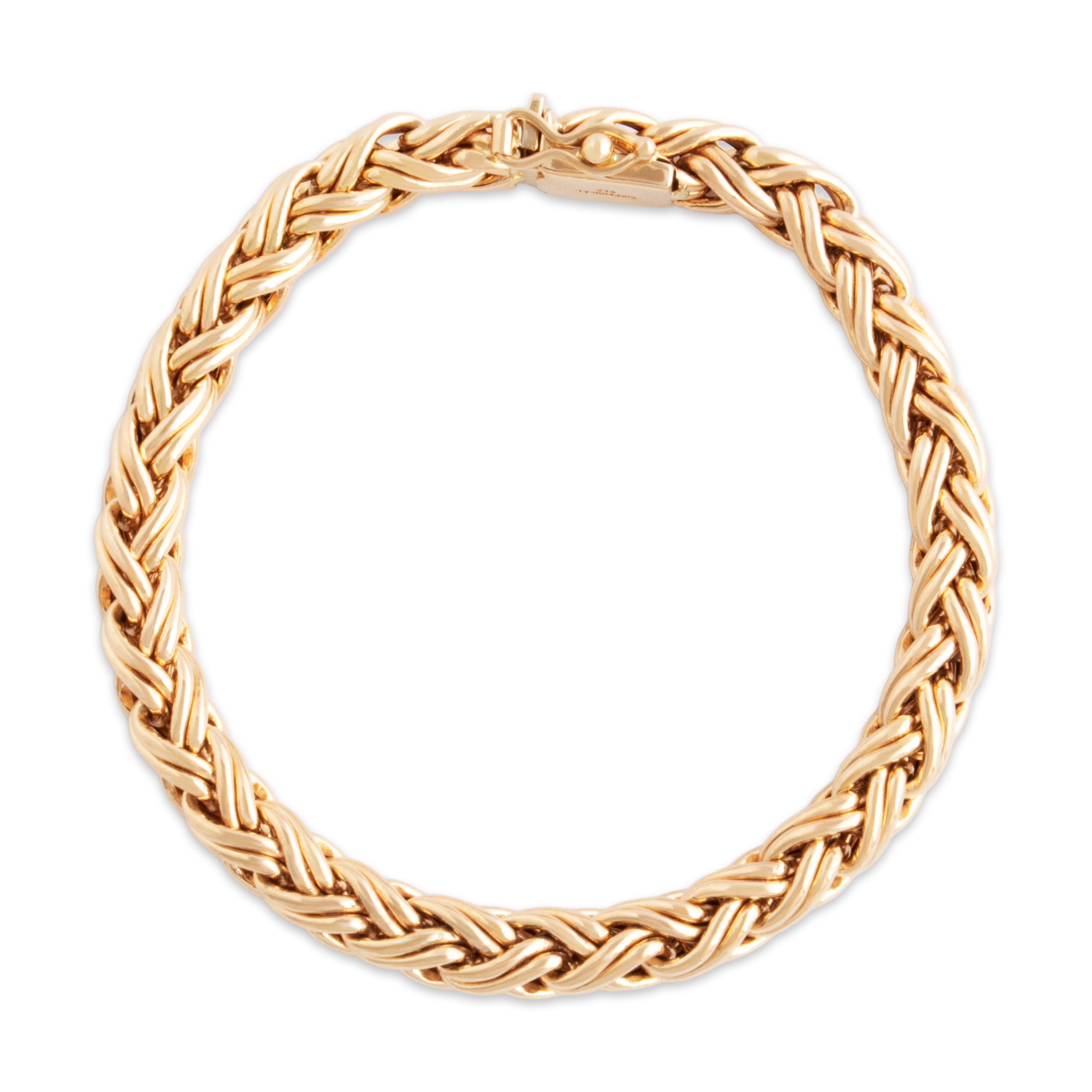 Vintage Tiffany & Co. 14k Yellow Gold Incredible Woven Rope