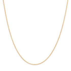Estate 14k Yellow Gold Chic Twisted Rope 1mm Chain 18"