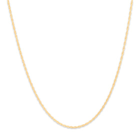 Vintage 14k Yellow Gold 1.4mm Dainty Twisting Rope Chain 18.25"