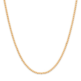 Vintage 14k Yellow Gold Long Substantial Spiraling 2mm Wheat Chain 24"