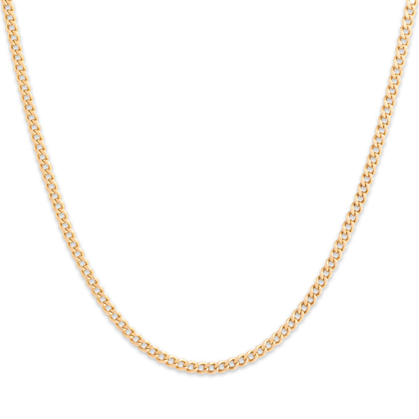 Vintage Italian 18k Yellow Gold 23mm Classic Long Curb Chain 27