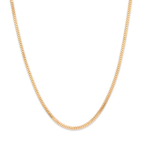 Vintage 14k Yellow Gold 1.9mm Stunning Sinuous Dimensional Box Chain 20"