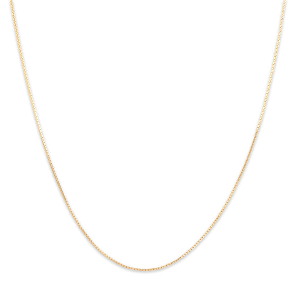 Vintage 14k Yellow Gold .7mm Delicate Box Chain 18