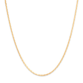 Vintage 14k Yellow Gold 1.2mm Twisted Wheat Chain 20.5"