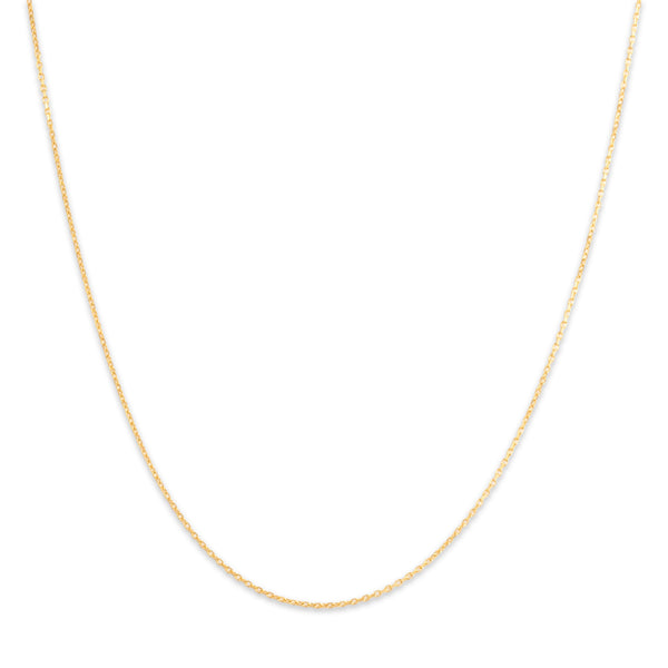 Estate 14k Yellow Gold .85mm Dainty Cable Chain 18