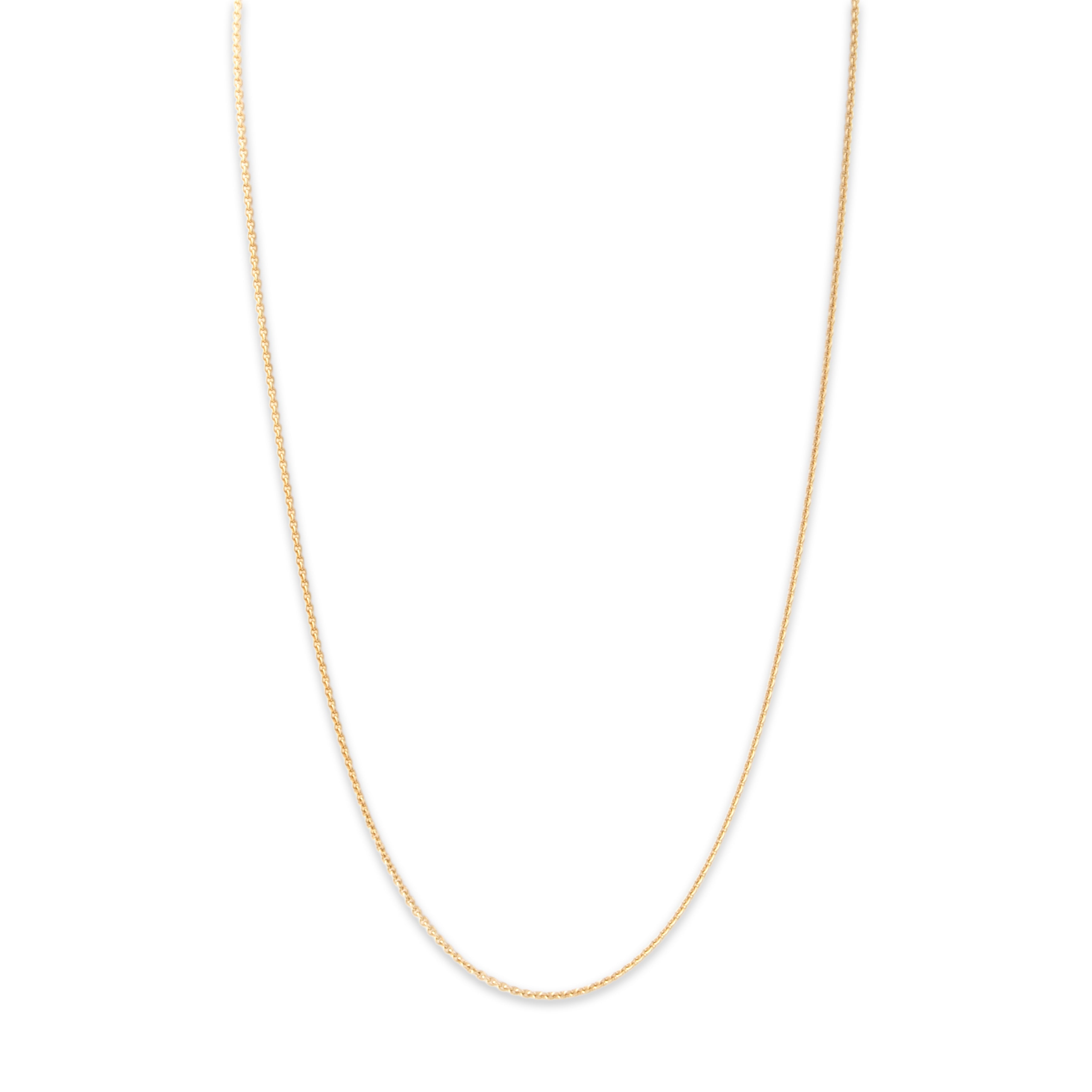 Vintage 14k Yellow Gold 1.45mm Essential Cable Chain - detail view #1