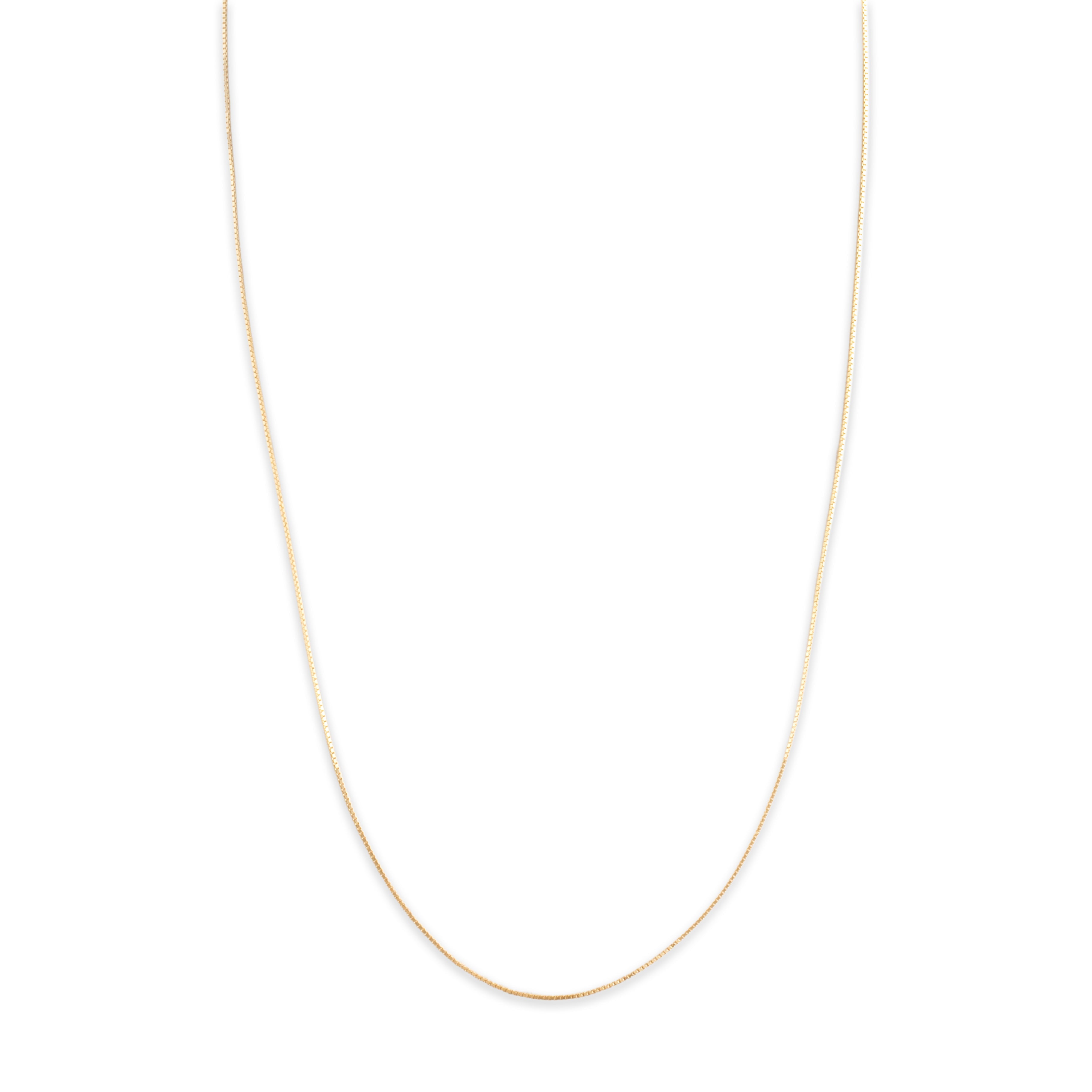 Vintage 14k Yellow Gold .7mm Delicate Box Chain - detail view #1