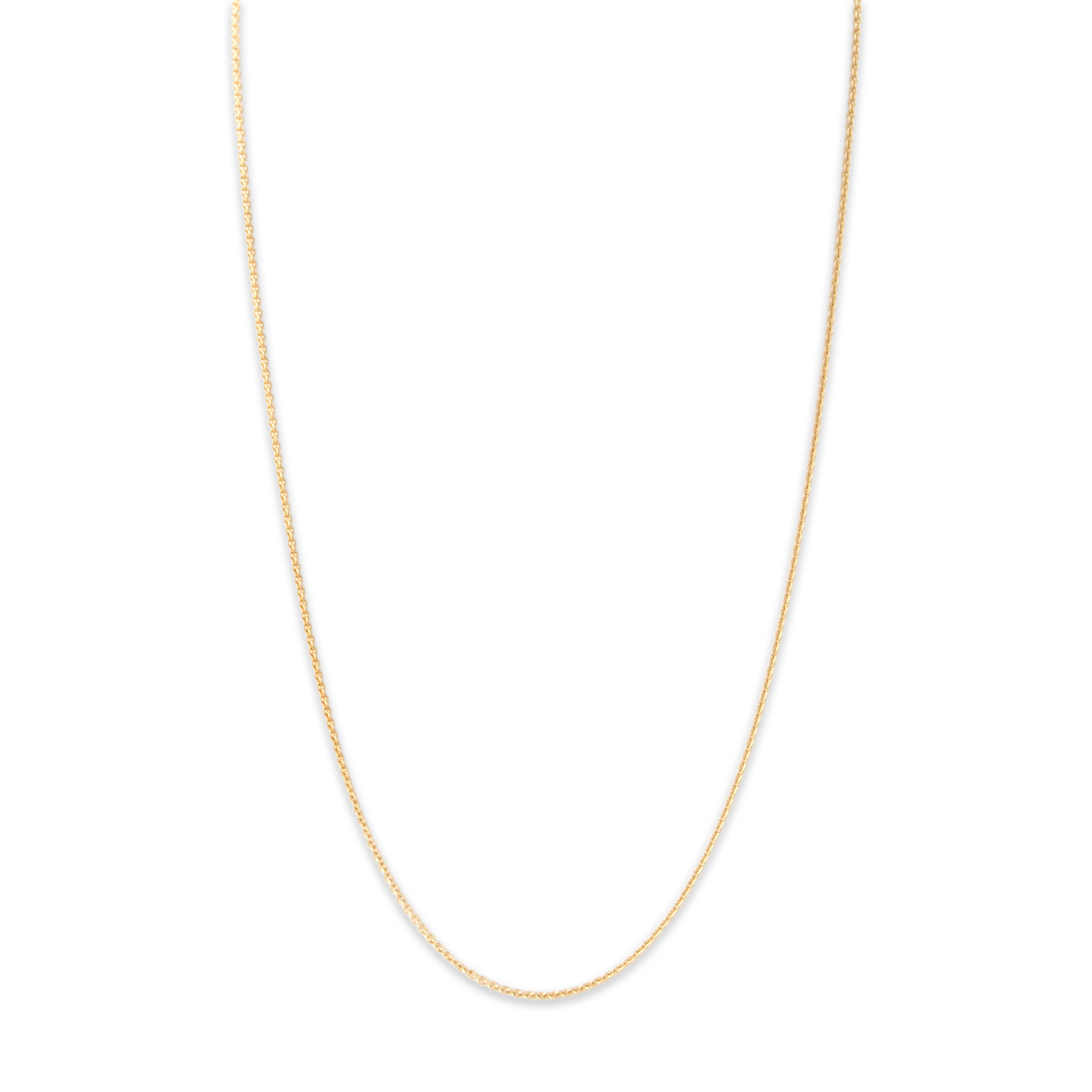 Vintage 14k Yellow Gold 2.25mm Classic Rope Chain - detail view #1