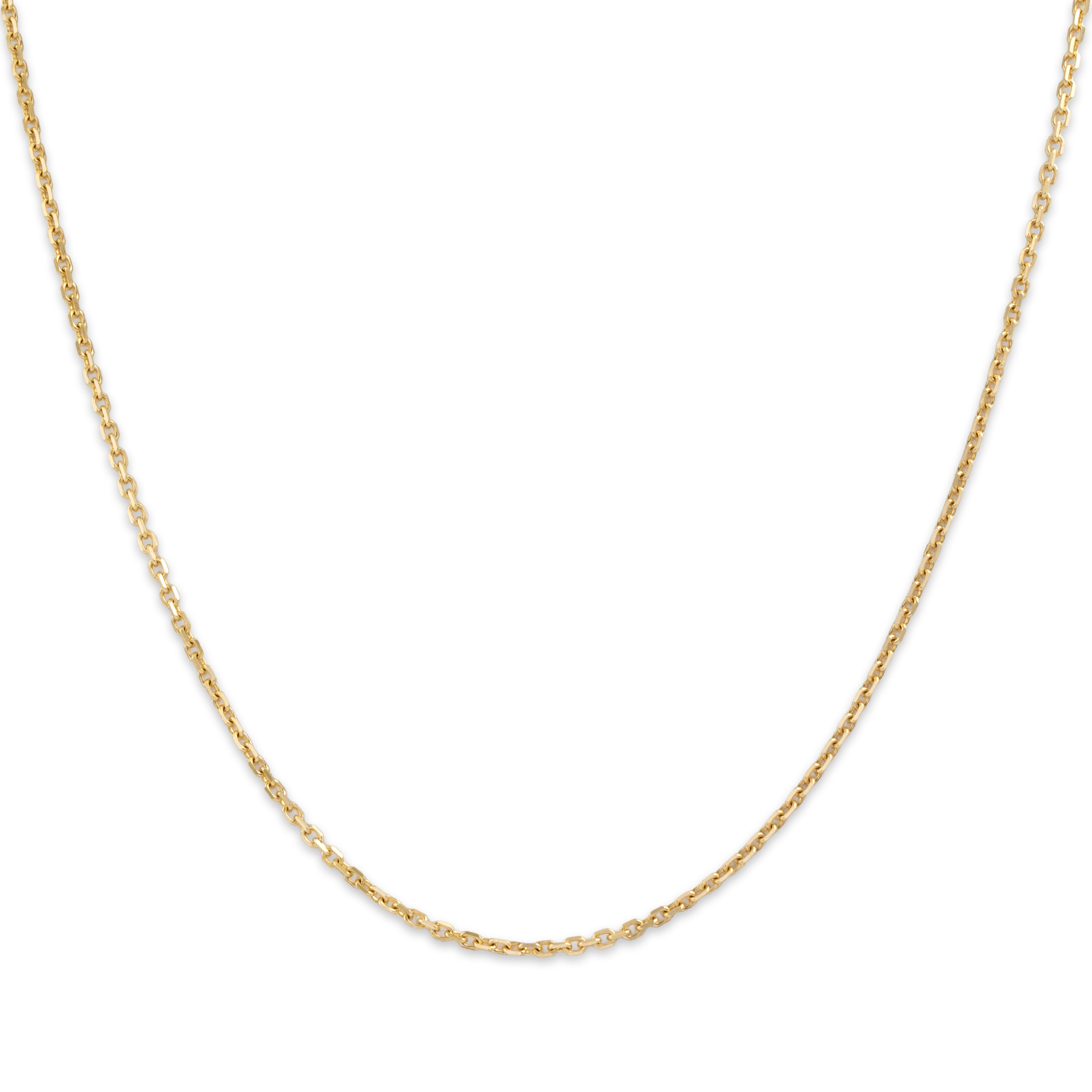 Estate 14k Yellow Gold Cable 1.5mm Chain 16