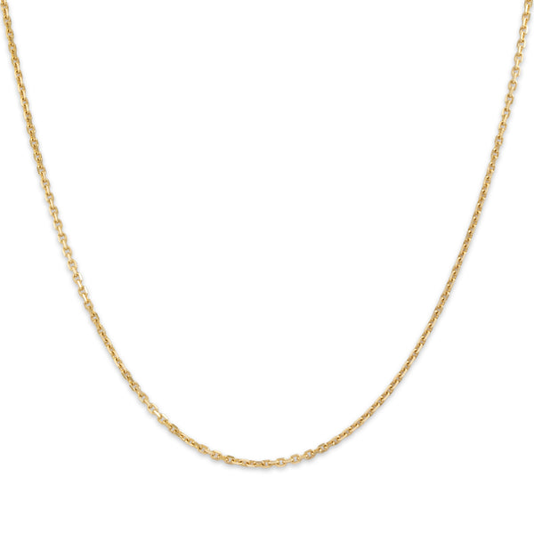Estate 14k Yellow Gold Cable 1.5mm Chain 16
