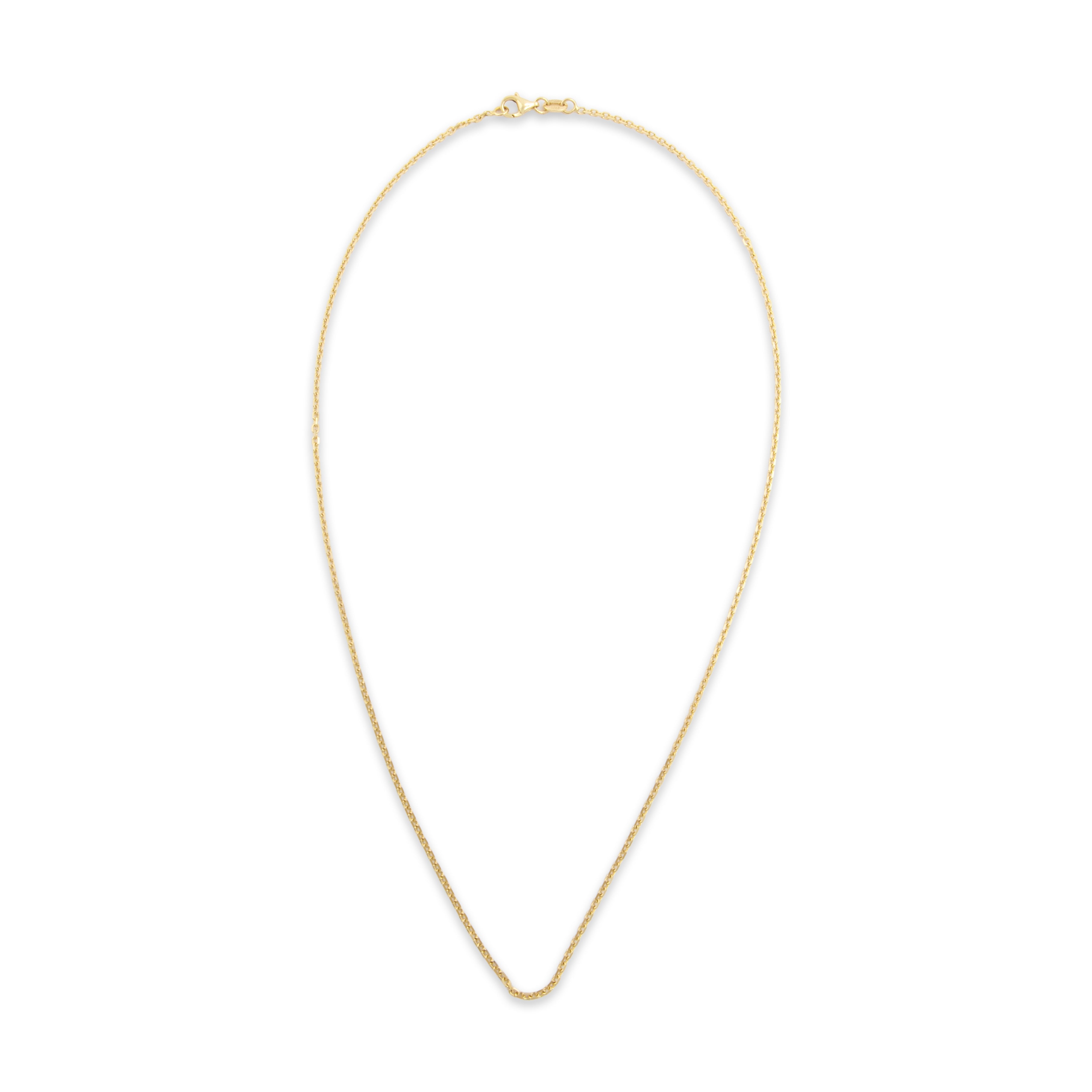Estate 14k Yellow Gold Cable 1.5mm Chain 16