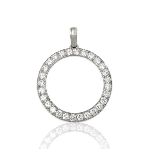 Vintage Shreve Crump & Low Platinum 3.08cttw Diamond Large Sparkling Pendant