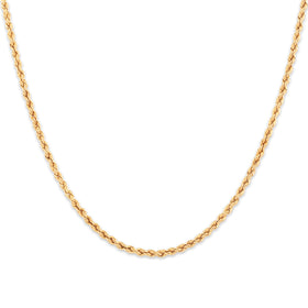 Vintage Lightweight 18k Yellow Gold Lovely Spiral Cable Chain Necklace 19.5"