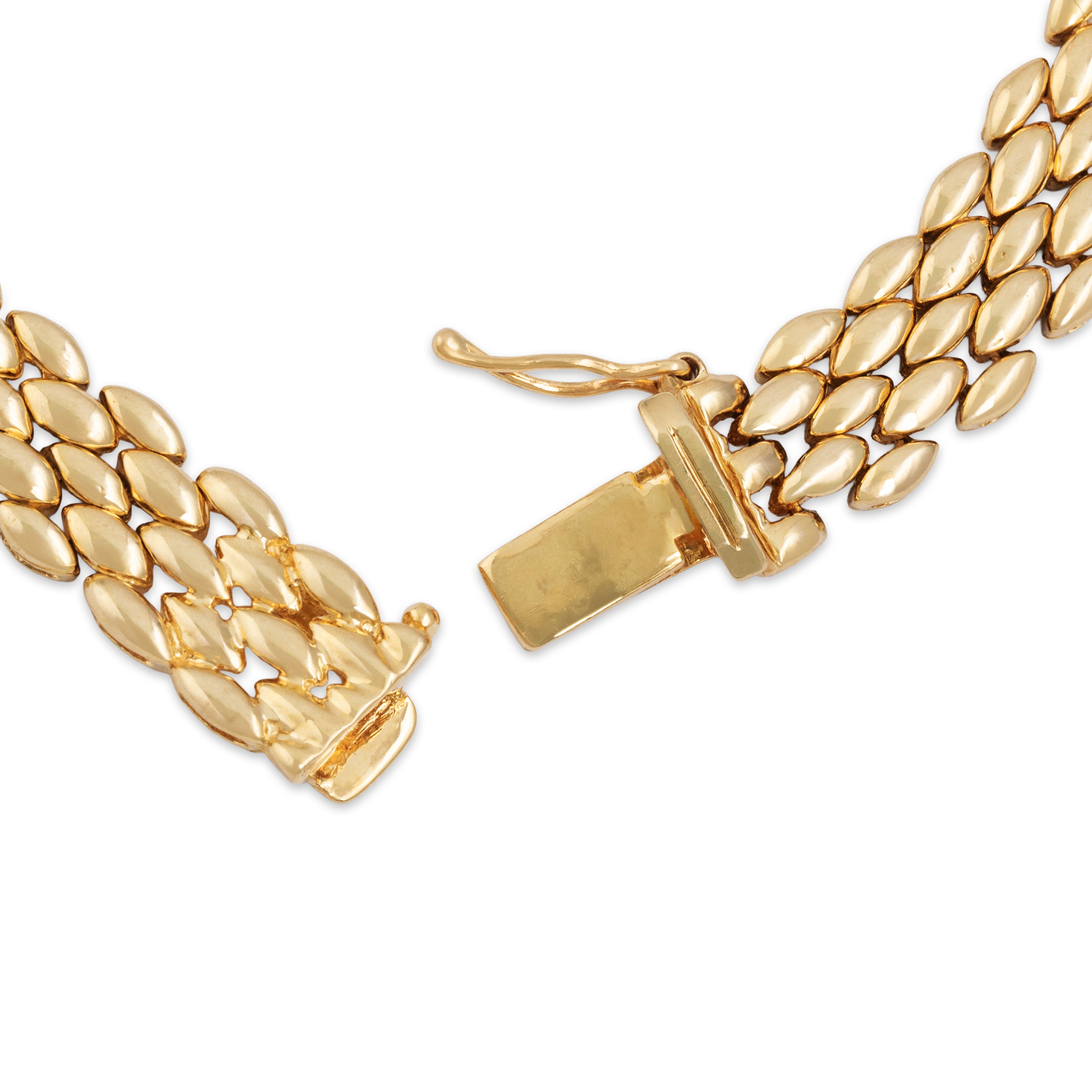 Vintage 14k Yellow Gold 3cttw Emerald 1.5cttw Diamond Elegant Collar Necklace 16.25