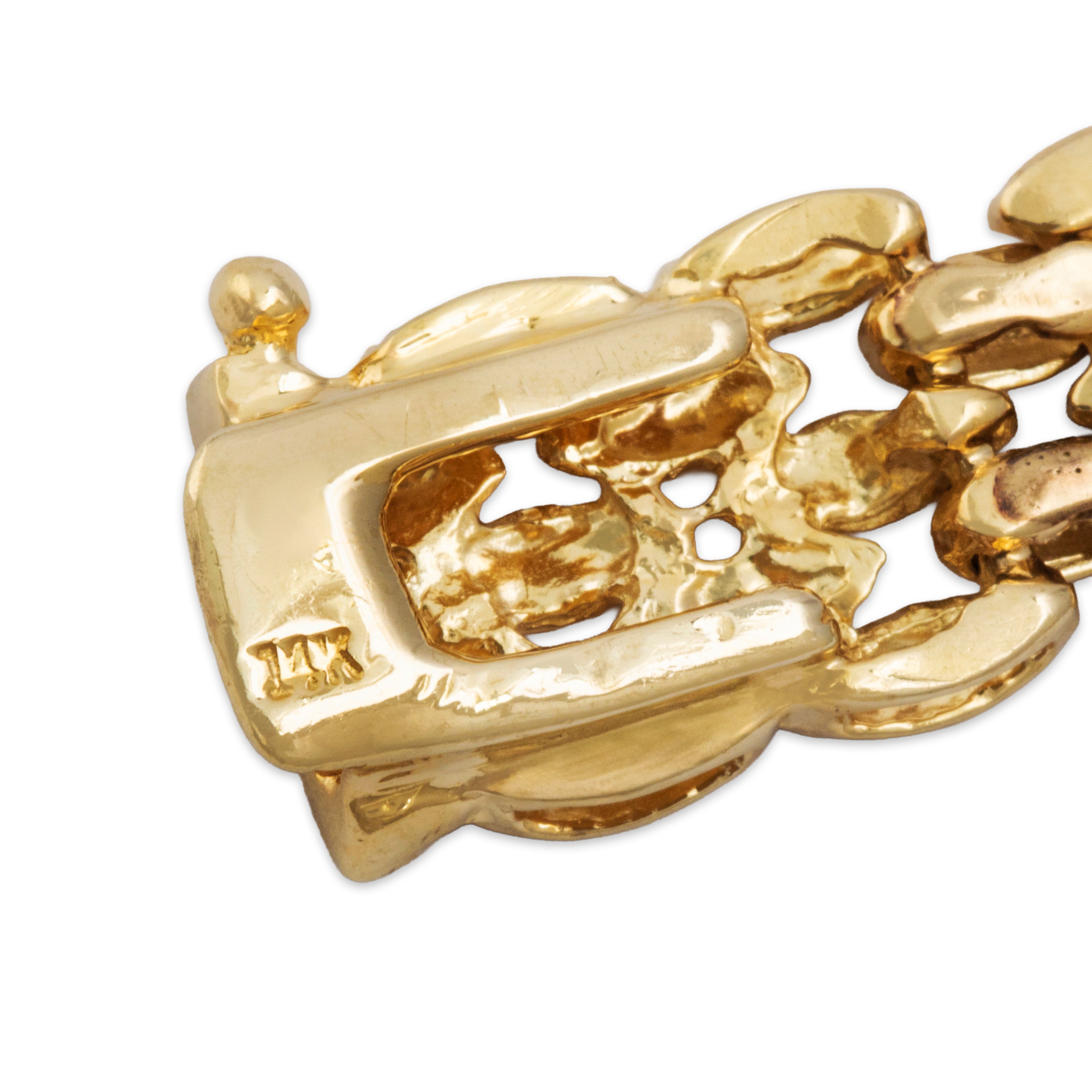 Vintage 14k Yellow Gold 3cttw Emerald 1.5cttw Diamond Elegant Collar Necklace 16.25