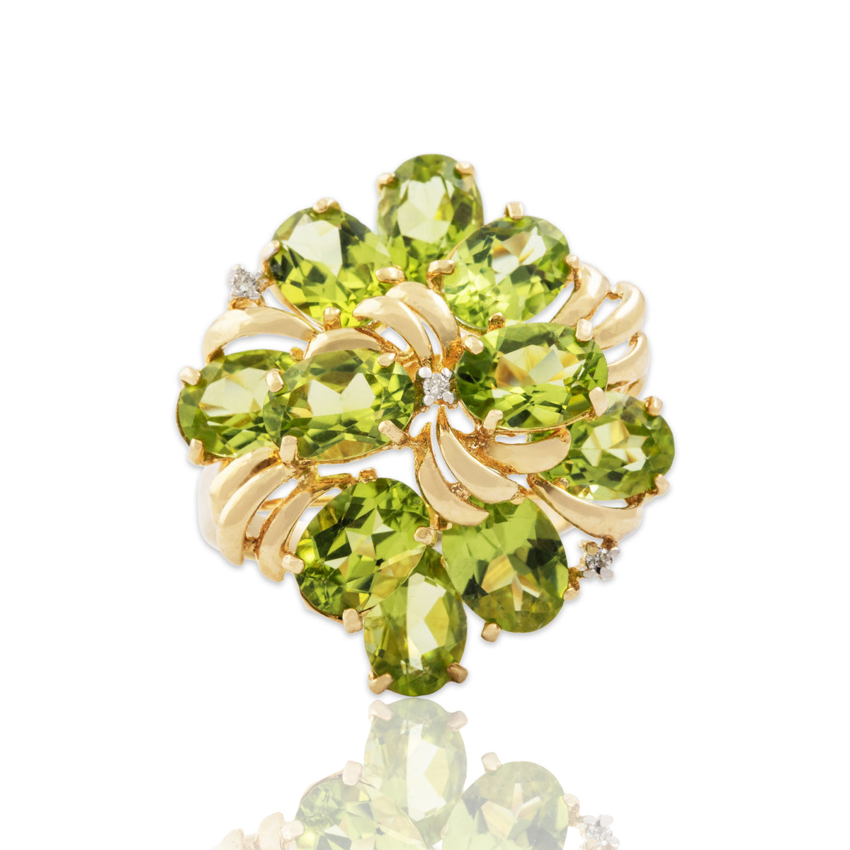 Pierre Précieuse Naturelle Péridot Jaune Vert - 1,24 Carat - Qualité Top !