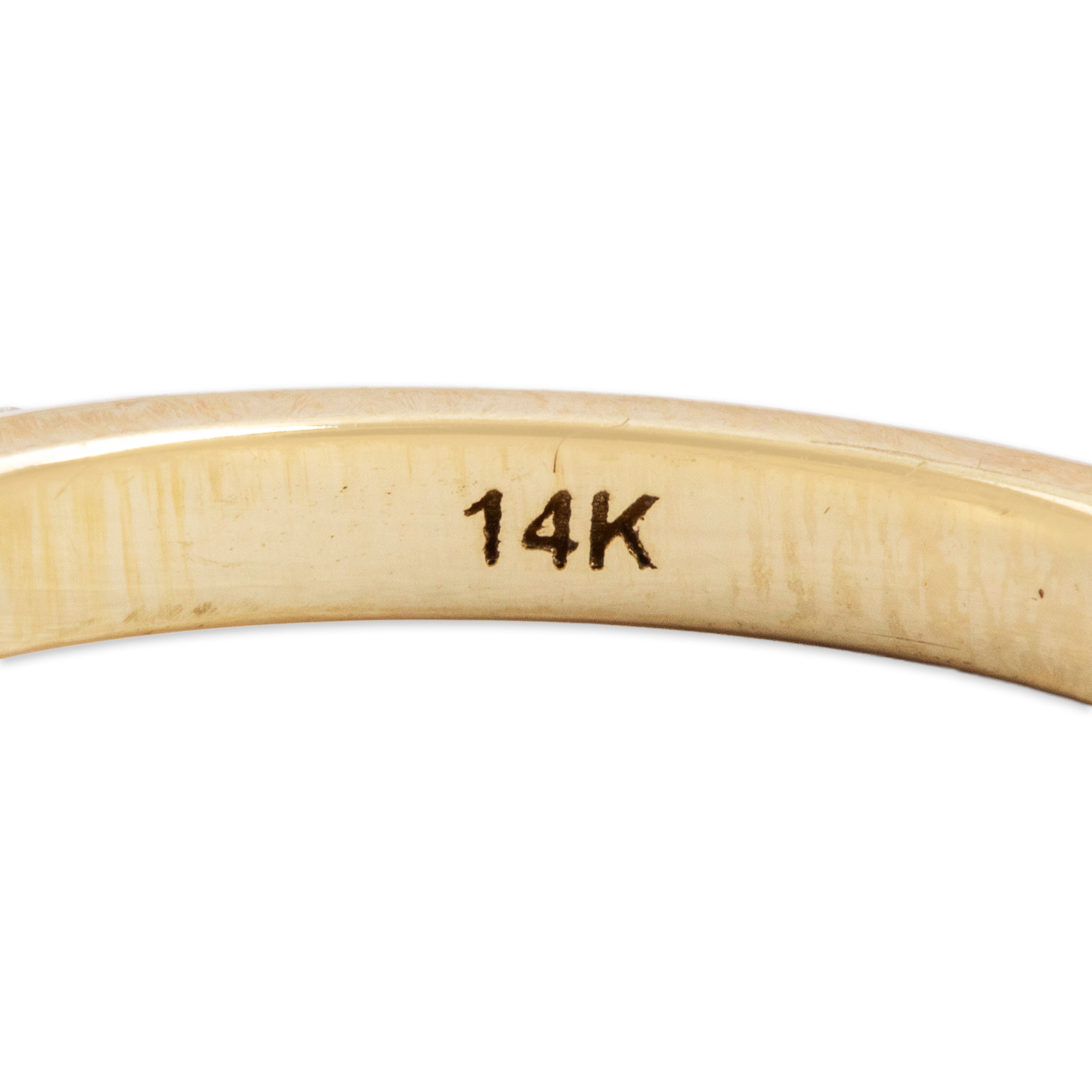 Estate 14k Yellow Gold 1.18cttw Yellow & White Diamond GIA Stellar Ring - Hallmark view