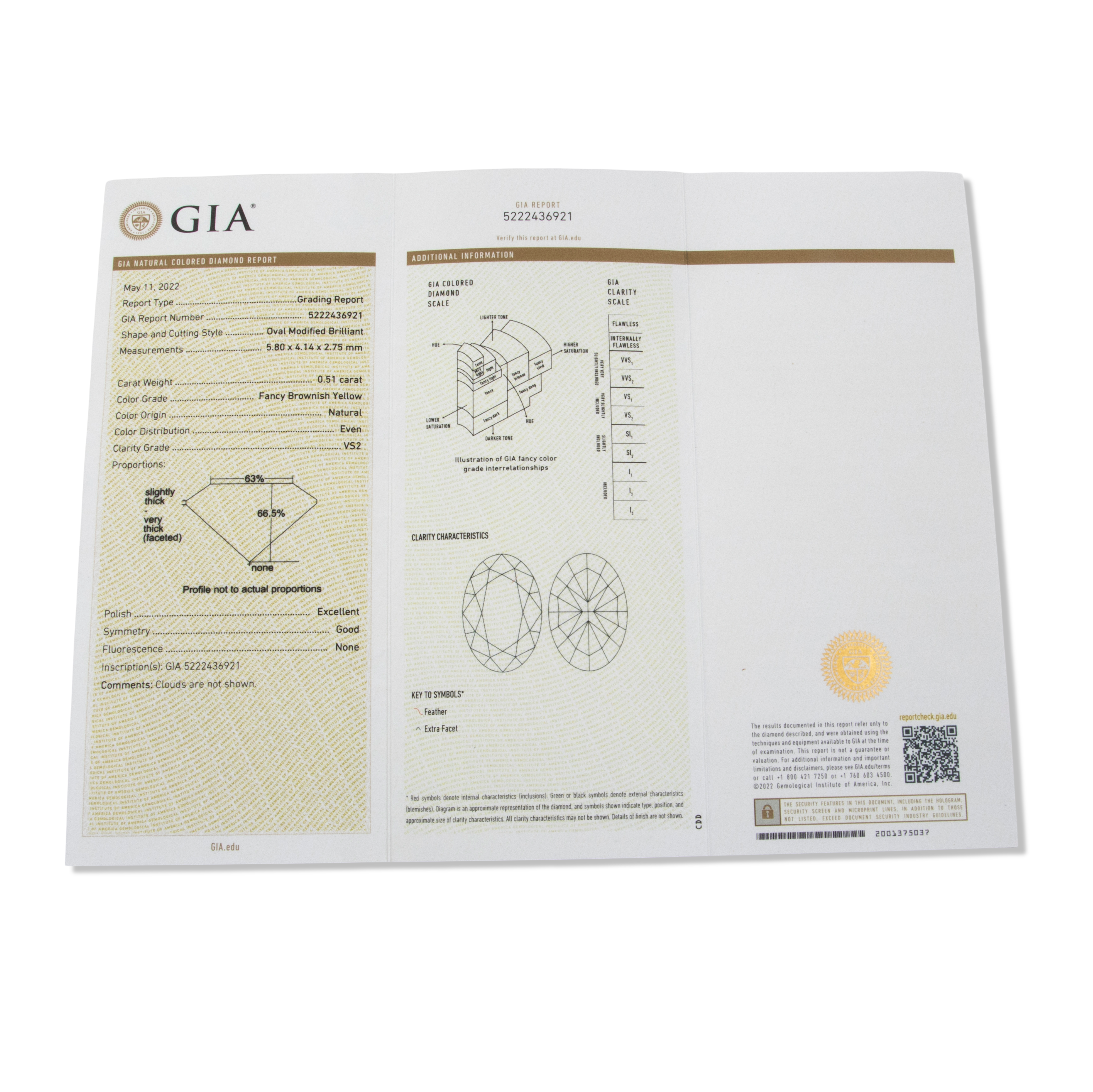 Estate 14k Yellow Gold 1.18cttw Yellow & White Diamond GIA Stellar Ring - detail view #1