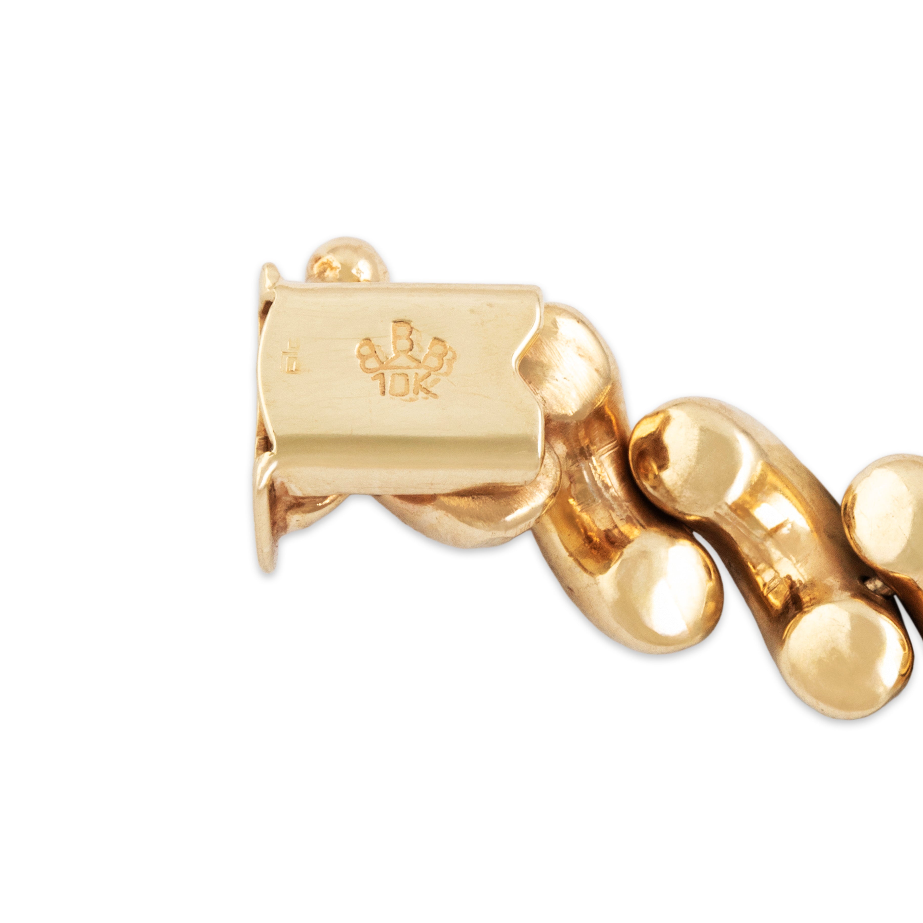 Vintage 14k Yellow Gold 3.58cttw Diamond Tennis Line Bracelet - Hallmark view