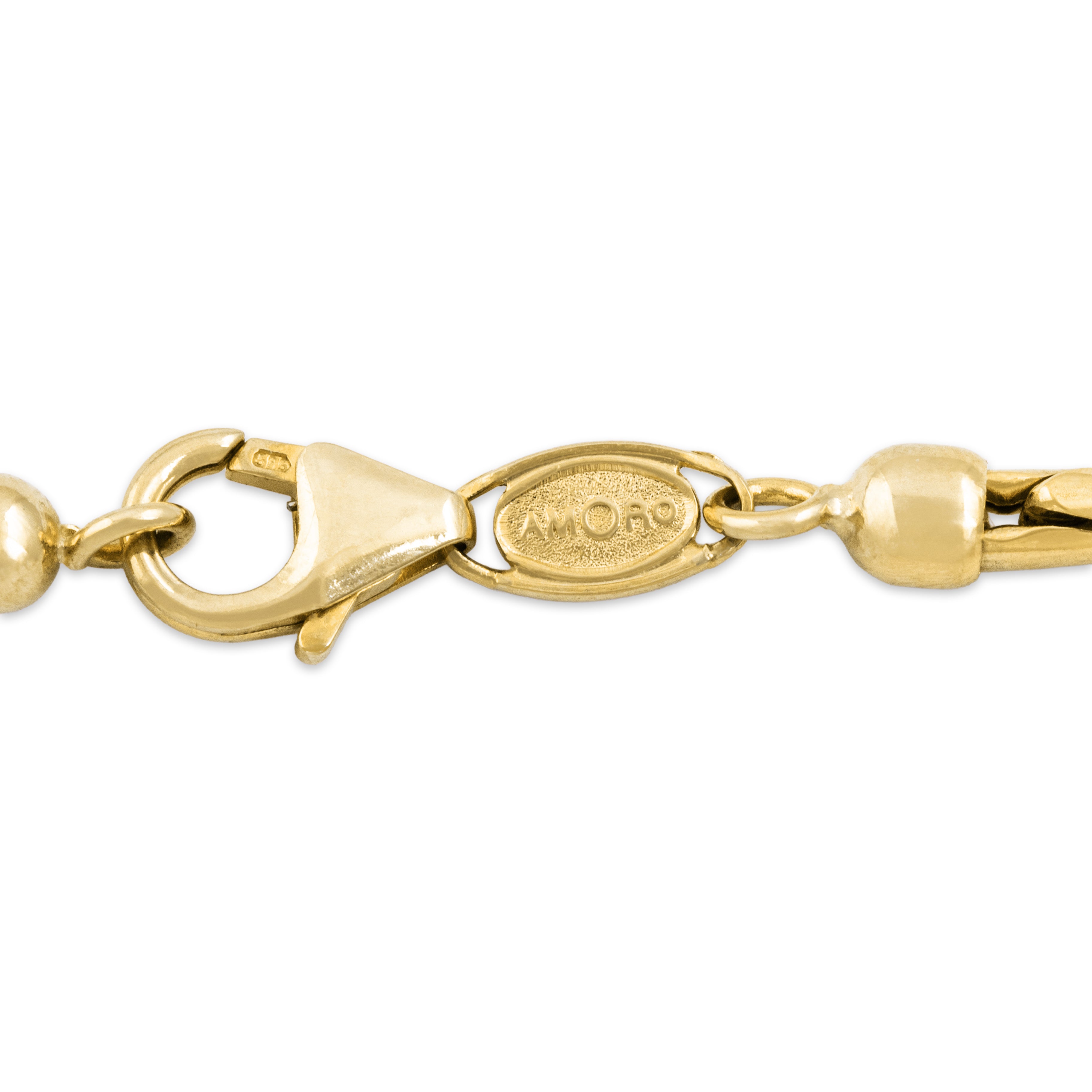 Estate Italian 14k Yellow Gold Sleek Interlocking Link Chain Necklace 19.75