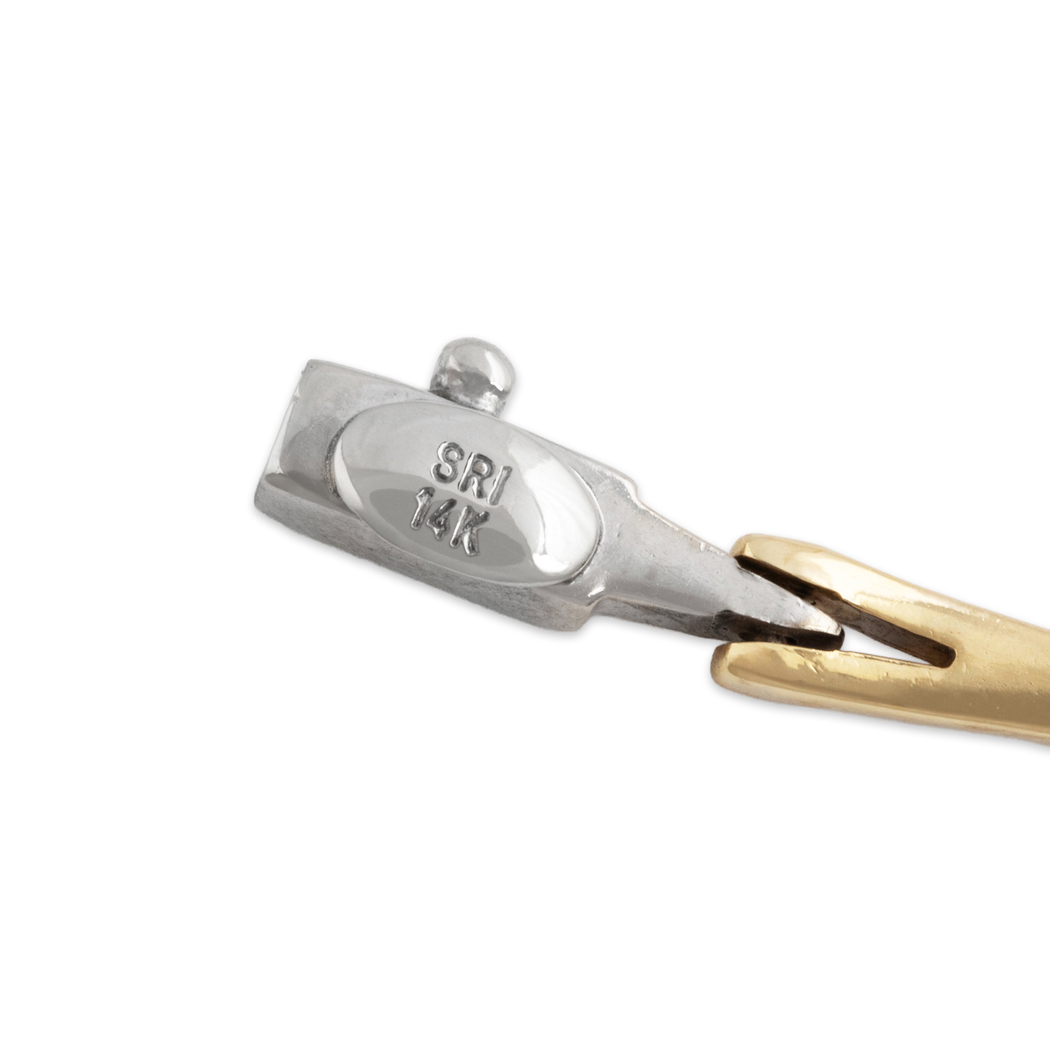 Vintage 14k White & Yellow Gold Diamond Gleaming Heartthrob Bracelet 7