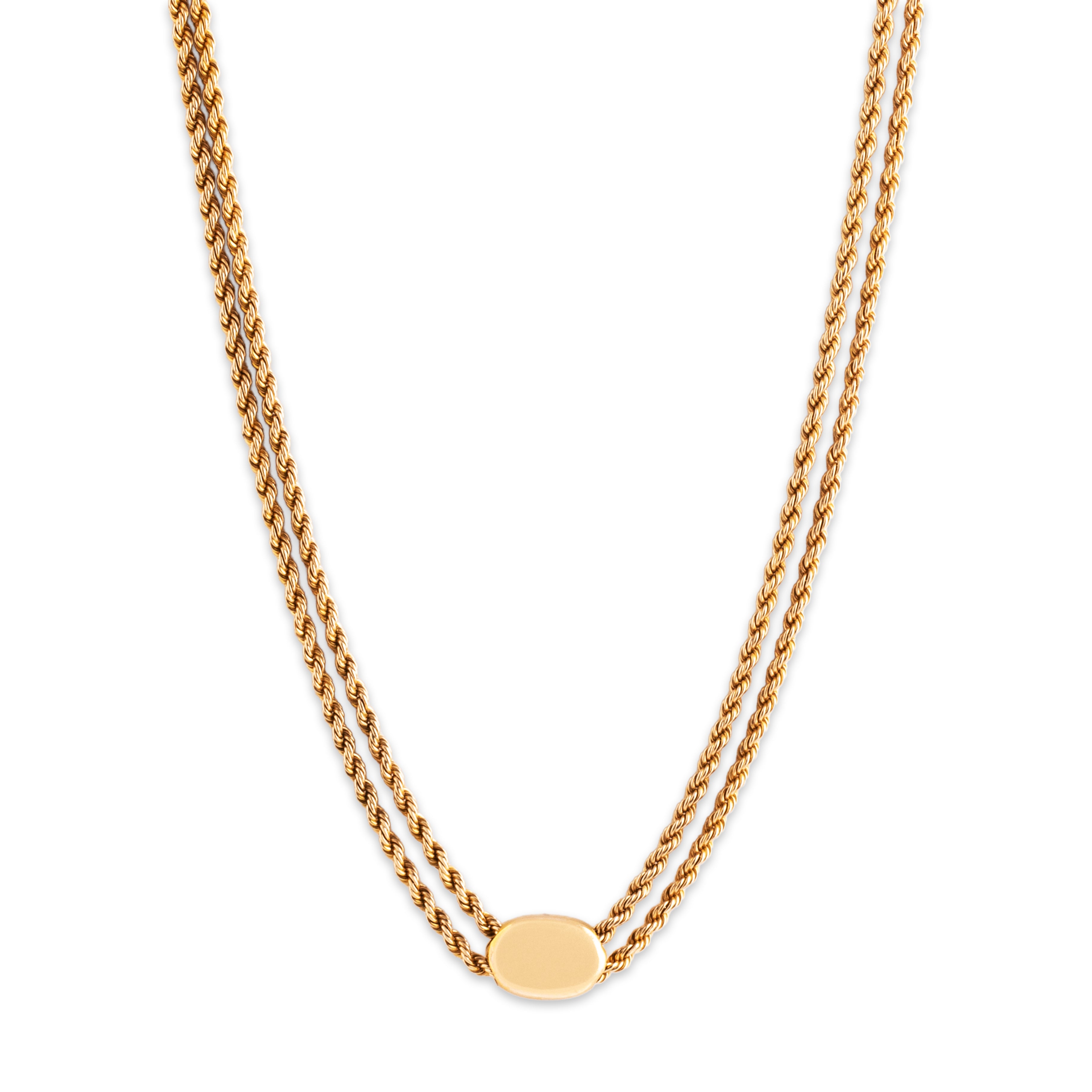 Antique Victorian 10k Yellow Gold Seed Pearl Clover Lorgnette Chain Necklace 24