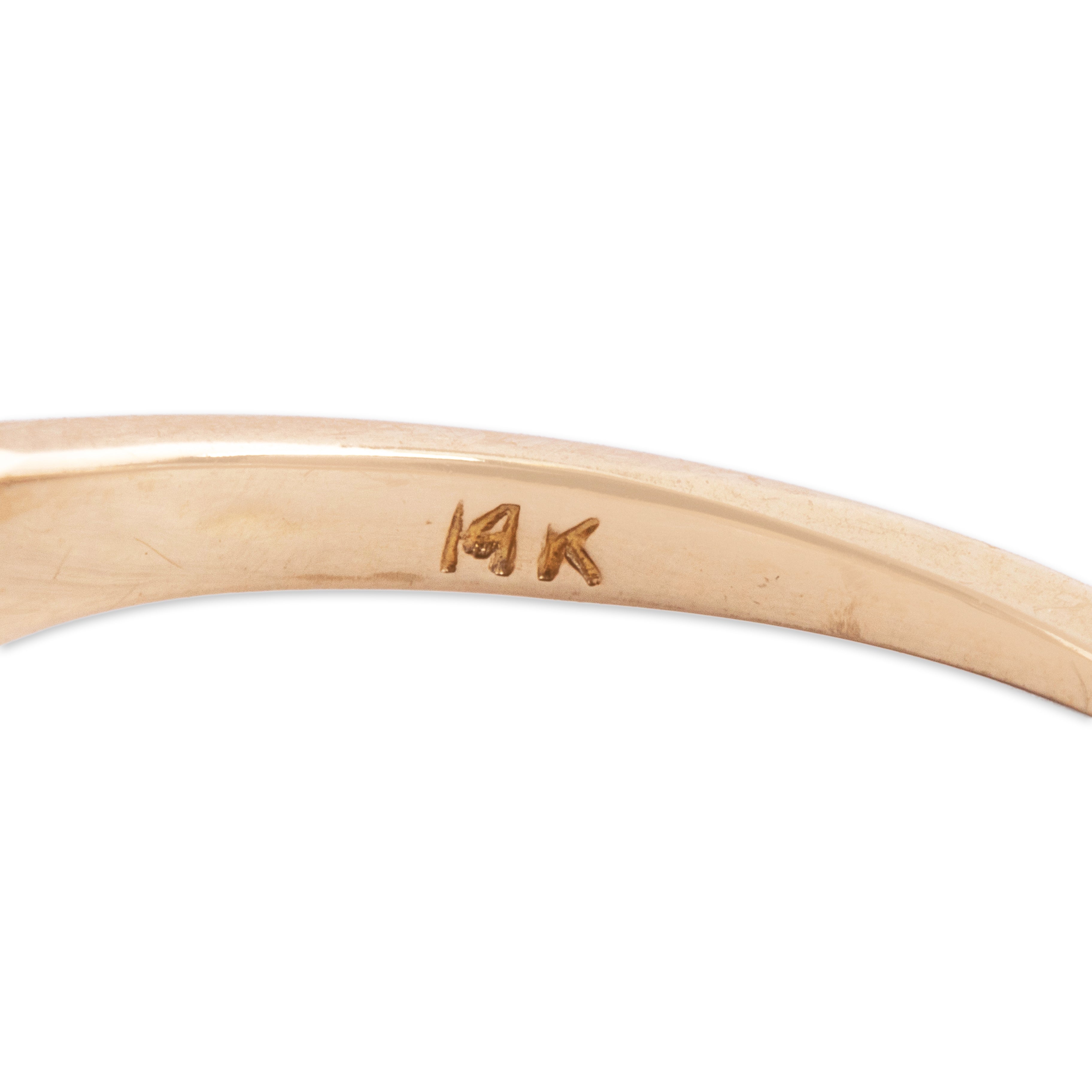 Vintage 14k Yellow & White Gold .836cttw Old European Diamond Romantic Ring - Hallmark view