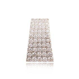 Vintage 14k Yellow Gold 1.01cttw Diamond Fabulous Flared Slide Pendant