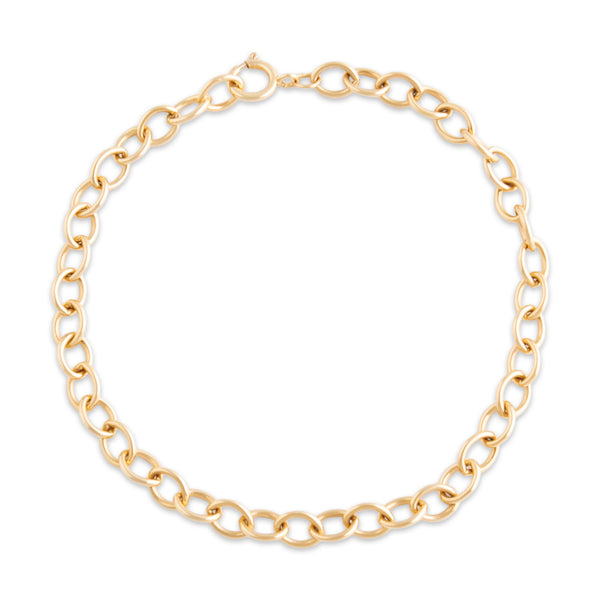 Vintage 14k Yellow Gold Quintessential Cable Chain Bracelet 6.5