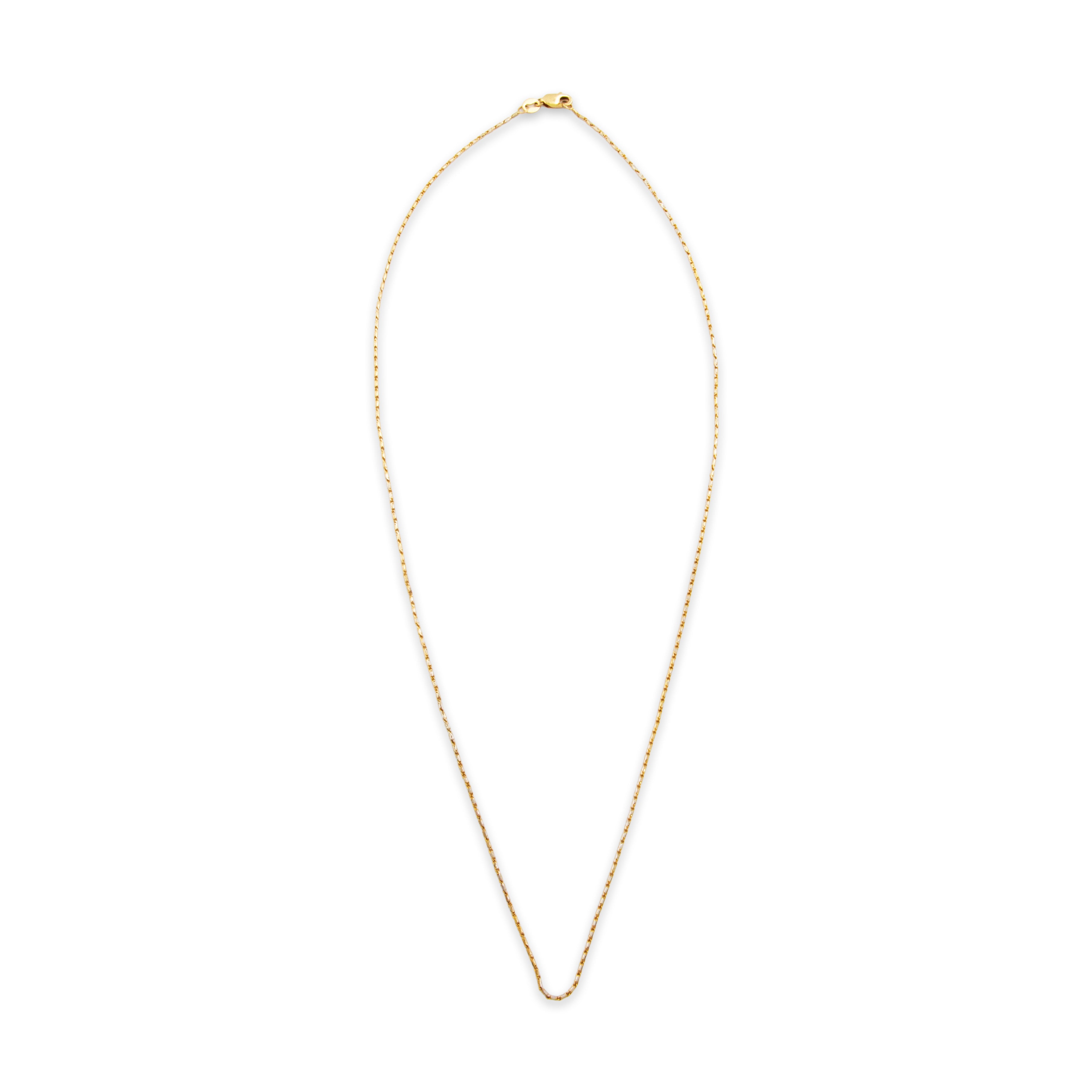 Vintage 14k Yellow Gold Everyday Necklace - Overall view