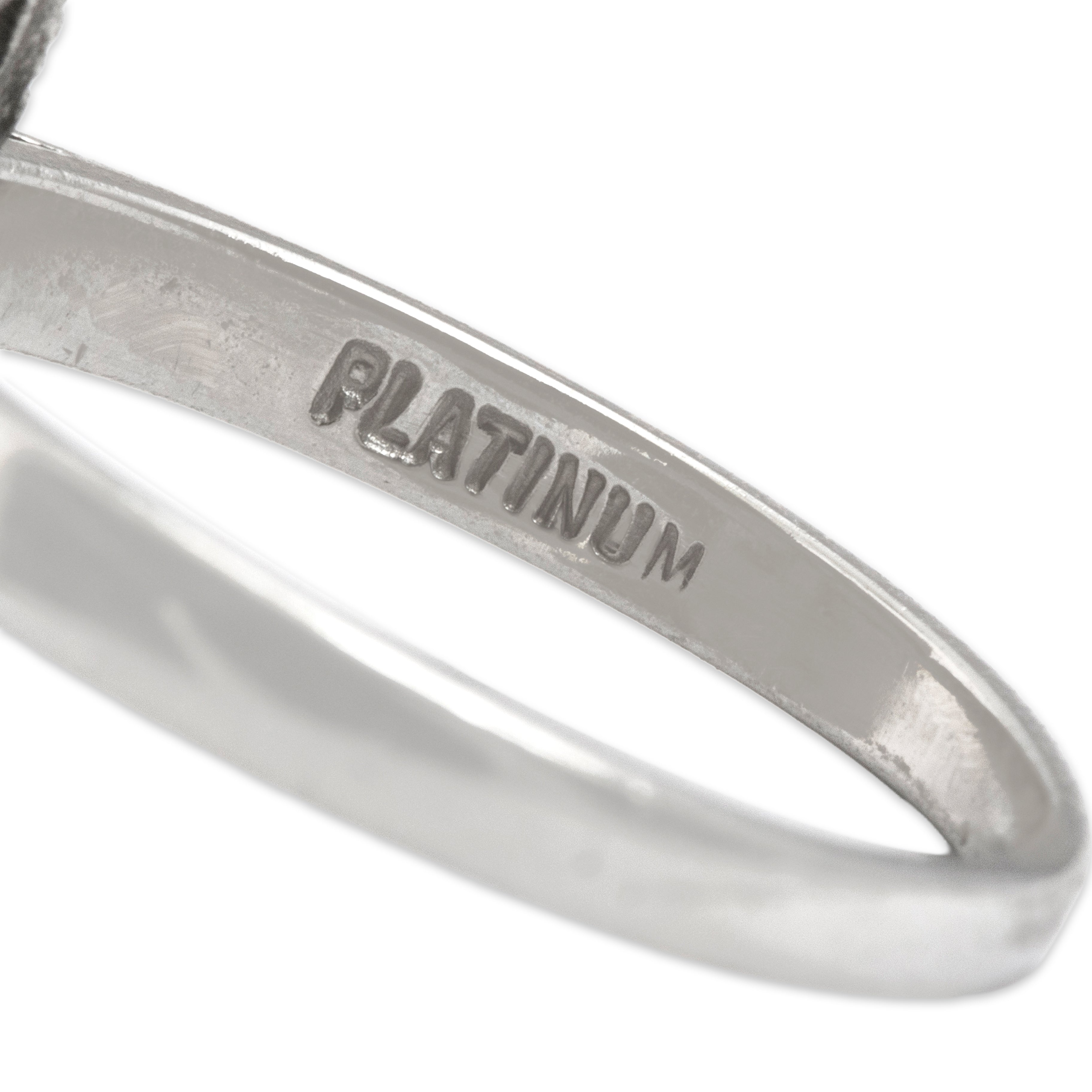 Vintage Platinum 3.01ct Blue Sapphire 1.21cttw Diamond Spectacular Dazzling Ballerina Halo Ring / Pendant - Hallmark view