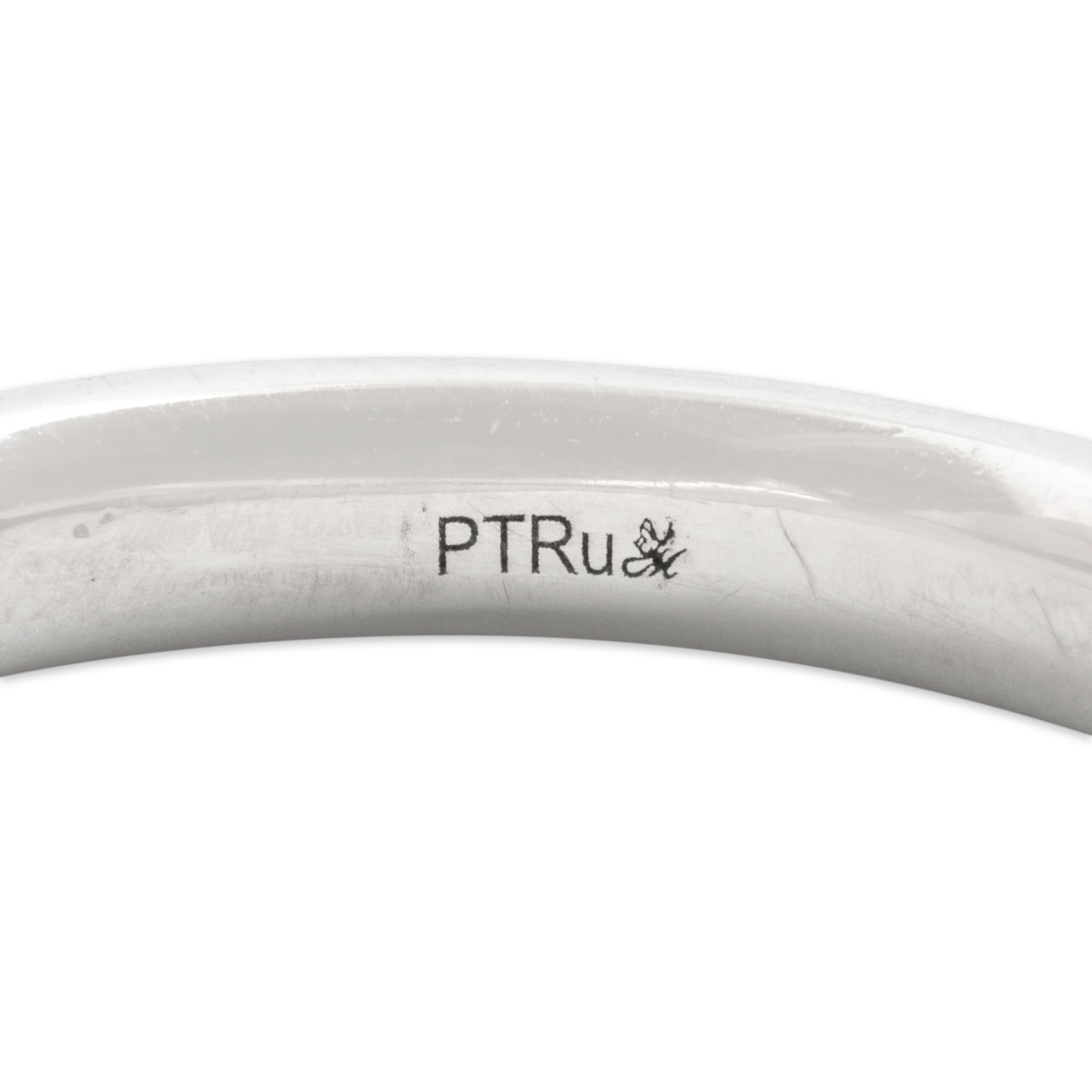 Estate Platinum .64ct Diamond Refined Dazzling Line Eternity Band Ring - Hallmark view