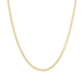 Vintage Lightweight 14k Yellow Gold 2mm Long Curb Chain 24.5"