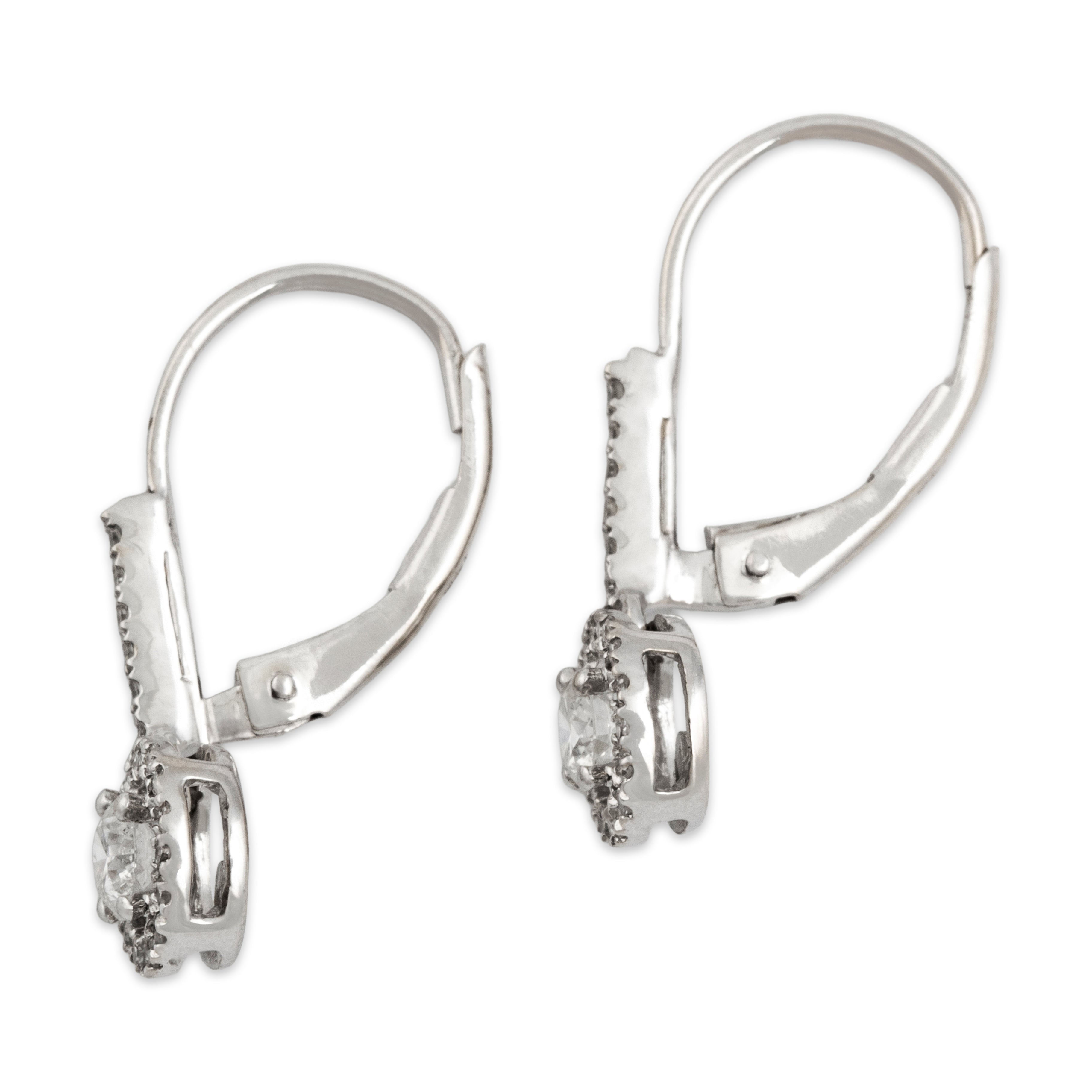 Vintage 14k White Gold Diamond 