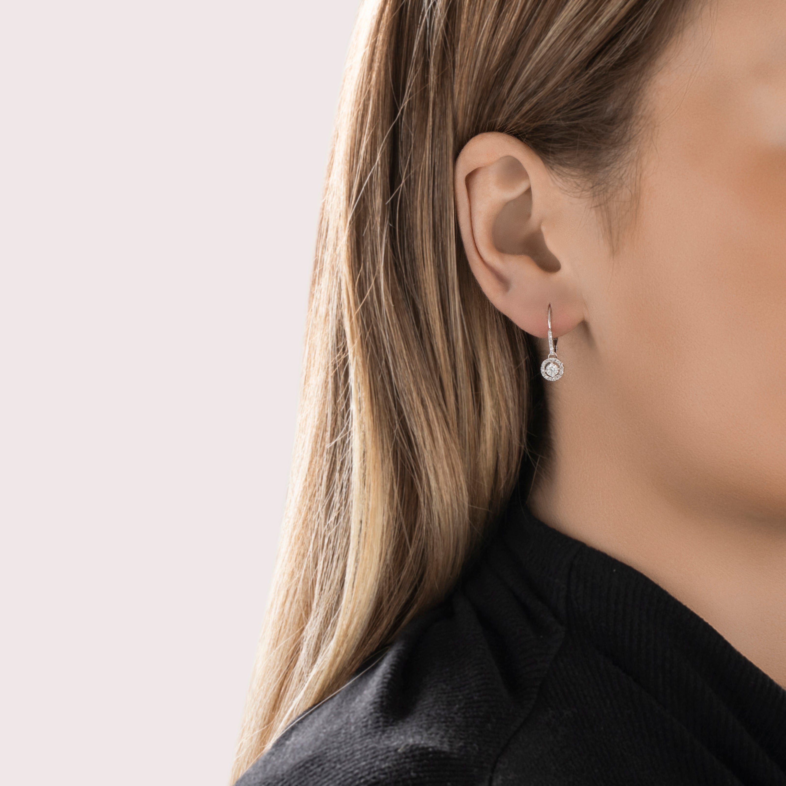 Vintage 14k White Gold Diamond 