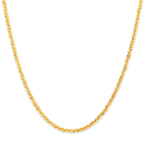 Vintage 14k Yellow Gold Eye-Catching Margarita Chain 20
