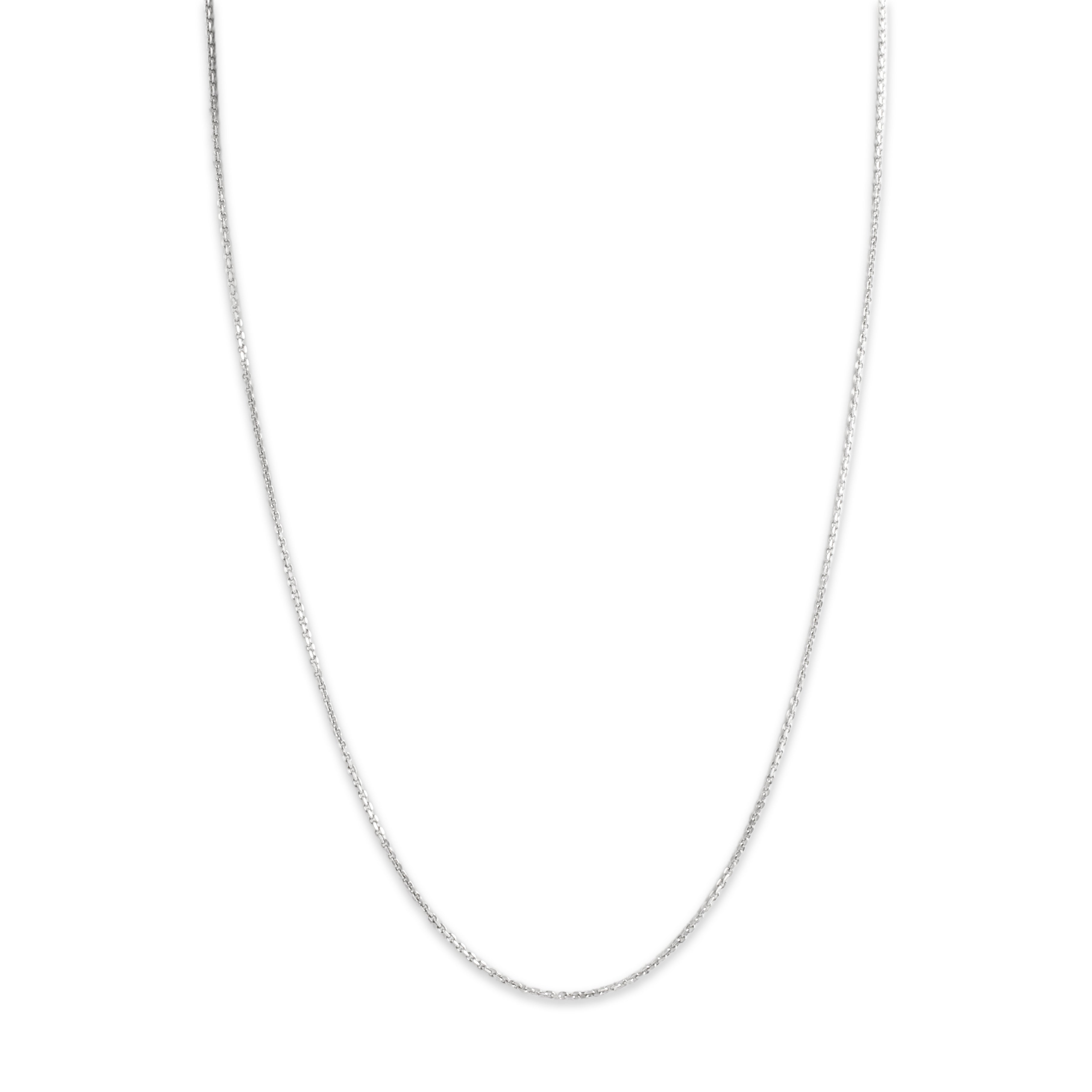 Estate Kendra Scott 14k White Gold Classic Cable Chain Necklace - Close-up view