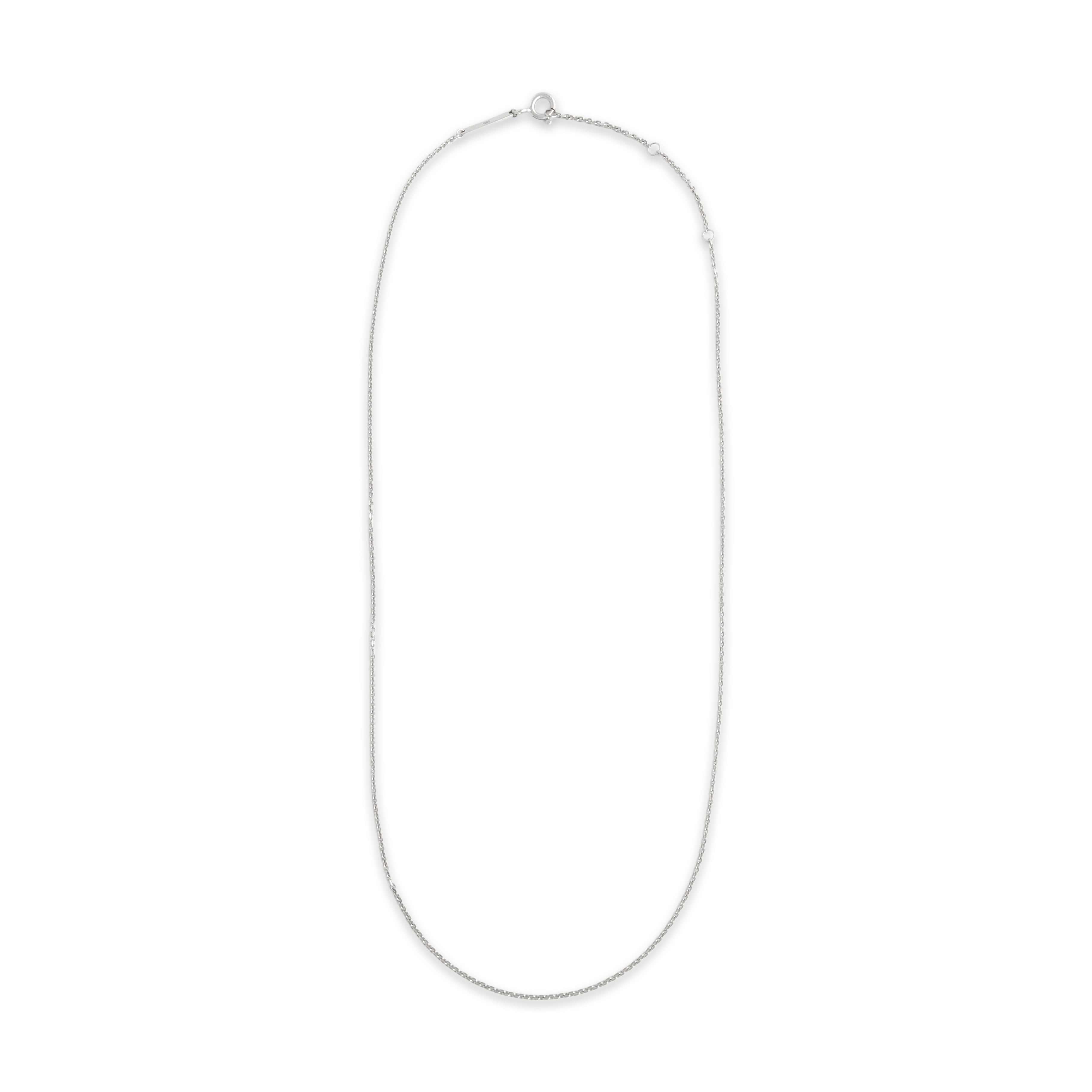 Estate Kendra Scott 14k White Gold Classic Cable Chain Necklace - Overall view