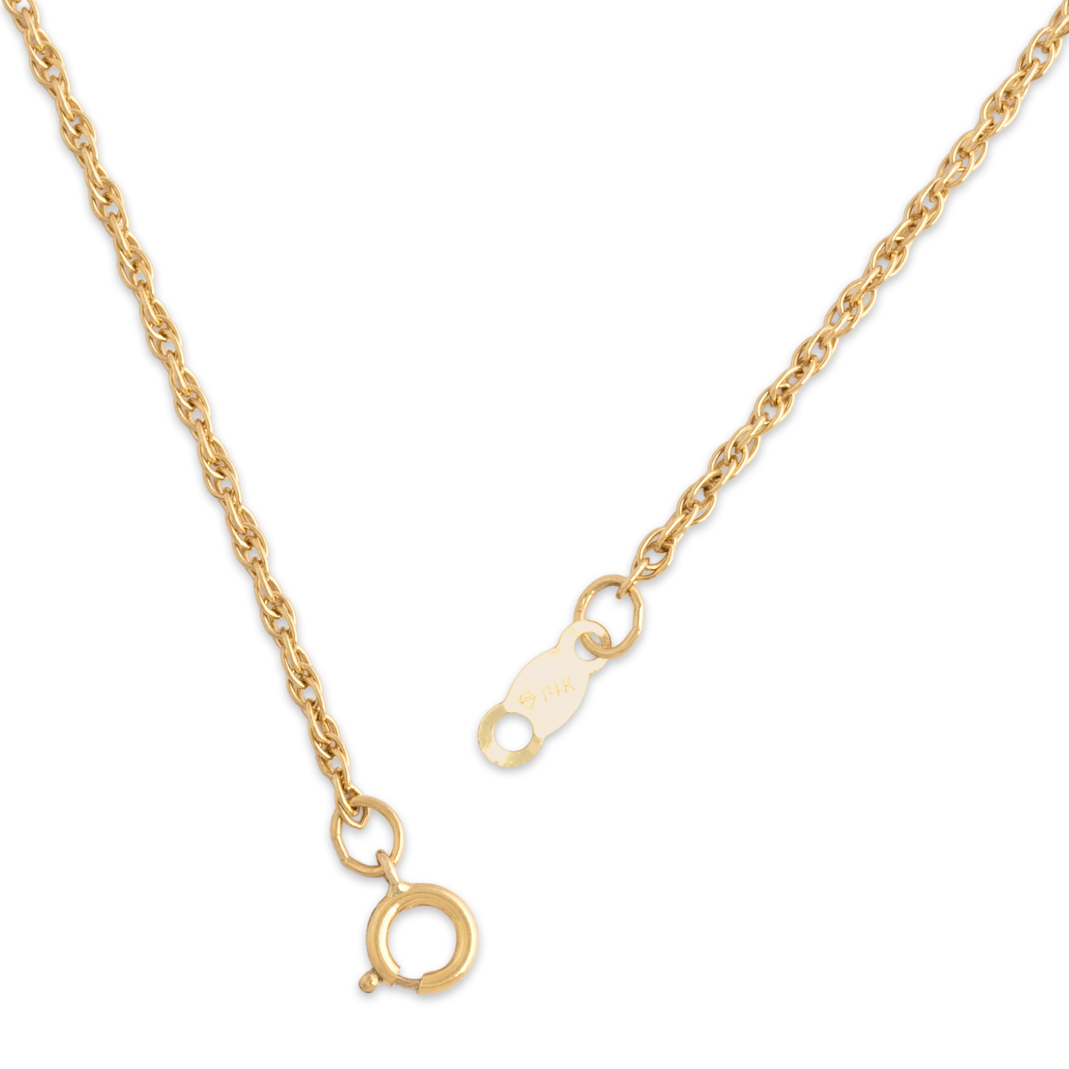 Vintage 1.3mm 14k Yellow Gold Double Cable Link 1.3mm Chain 18