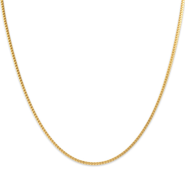 Vintage Italian 18k Yellow Gold Everyday 1.5mm Box Chain 16