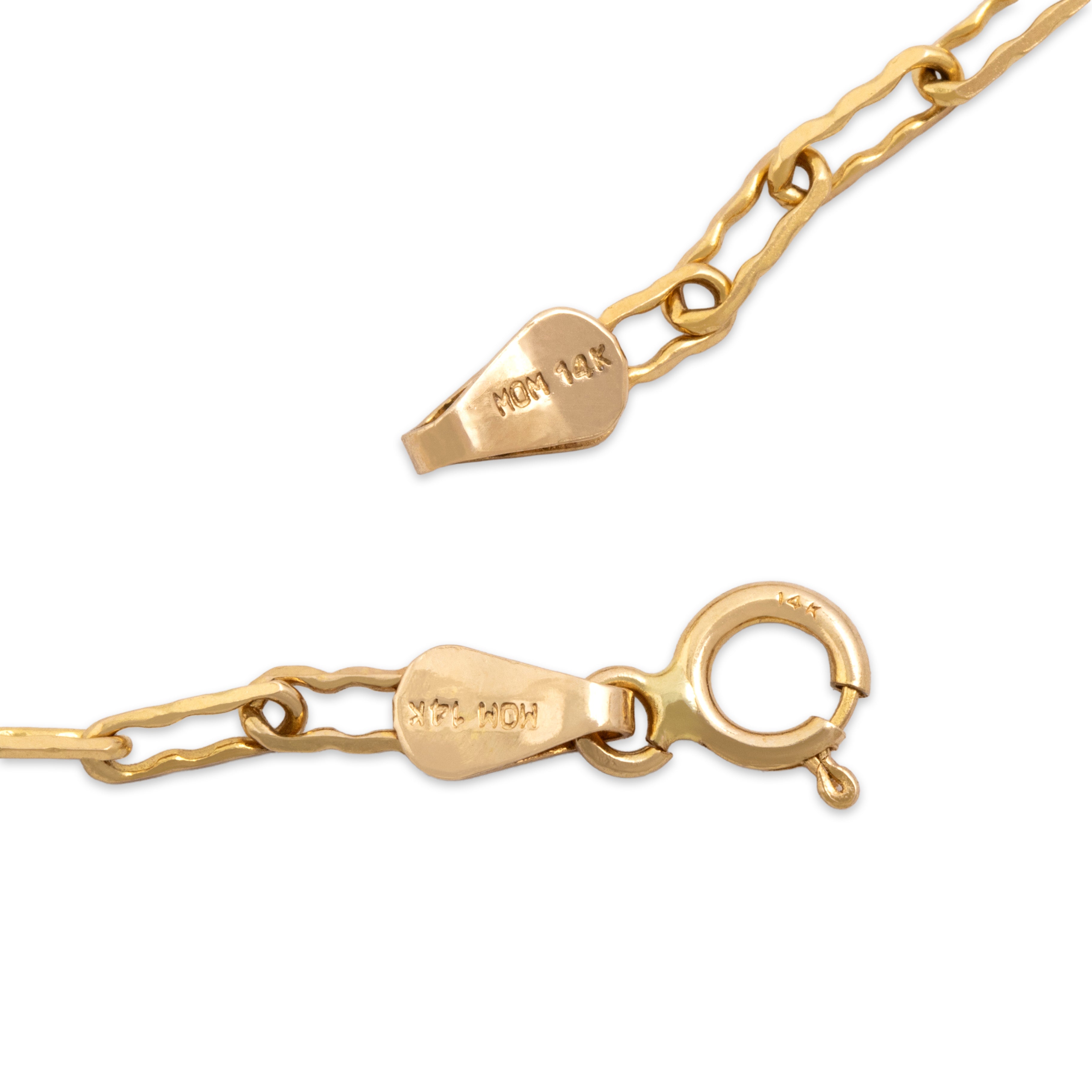 Vintage 14k Yellow Gold Everyday Peanut Chain 2.2mm (At Chain) Chain - clasp view