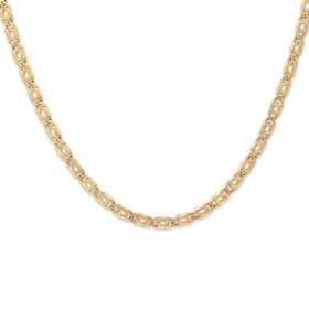 Vintage Italian 14k Yellow Gold Sleek Flat Snail Link 2.8mm Chain 20.5"