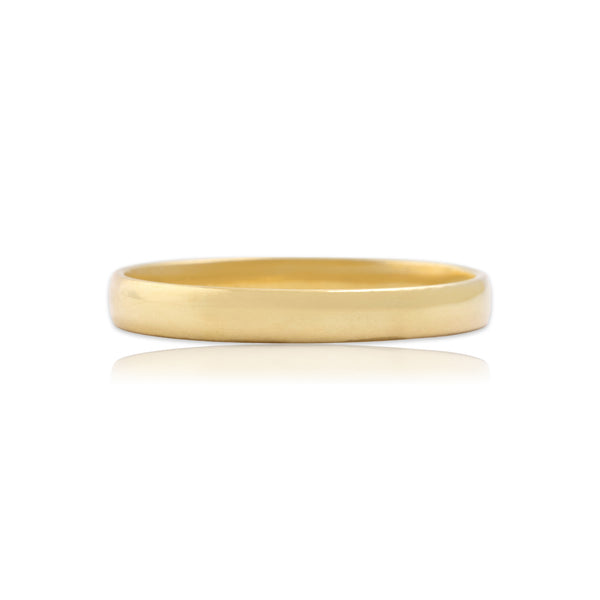 Antique Victorian Scottish 18k Yellow Gold Thin Sleek Classic Band Ring 6.25