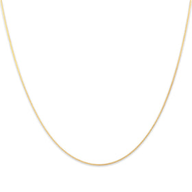 Estate Italian 14k Yellow Gold Delicate Fluid Snake 0.75mm Chain 16"