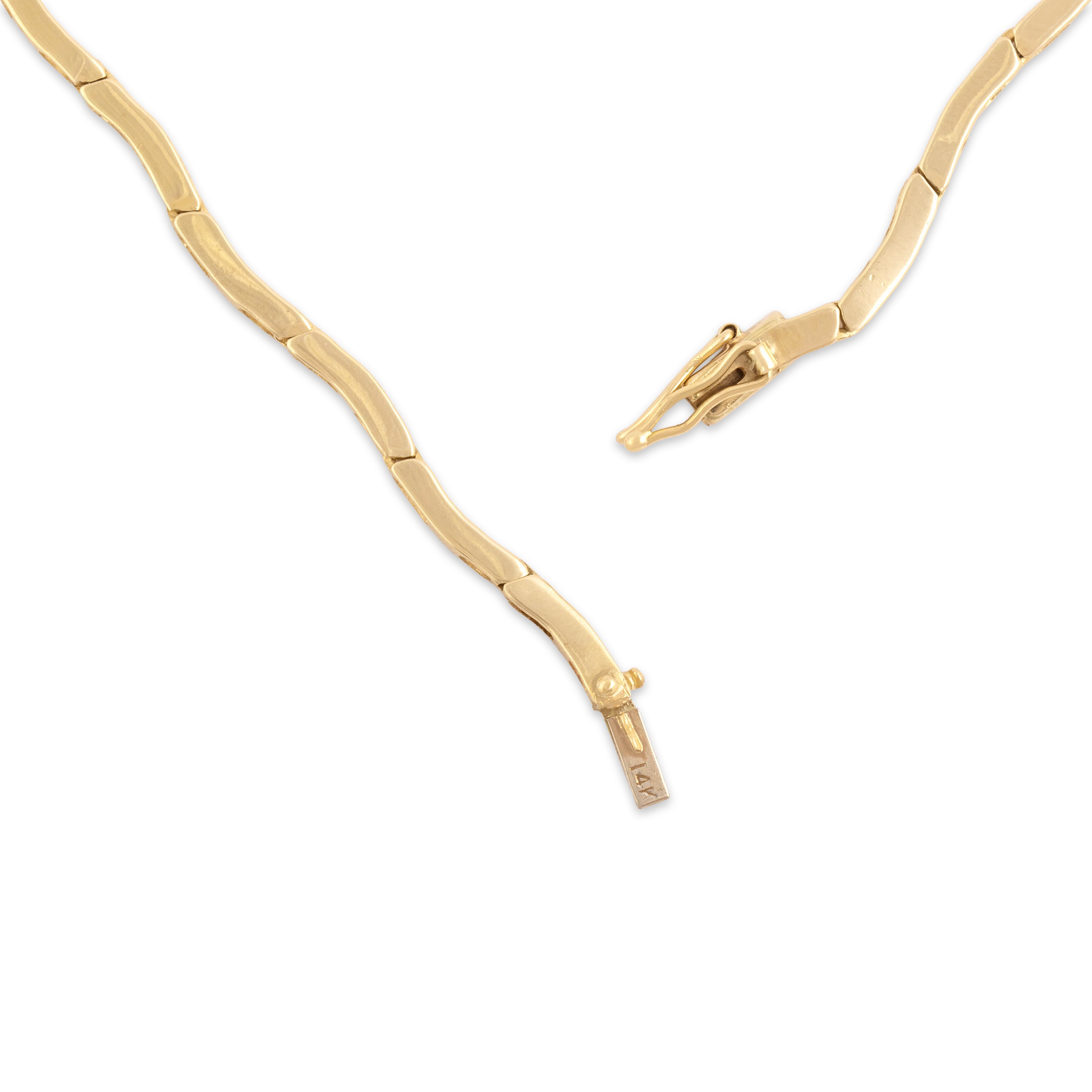 Vintage 14k Yellow Gold 2.87ct Pink Tourmaline Diamond Drop Necklace 16.25