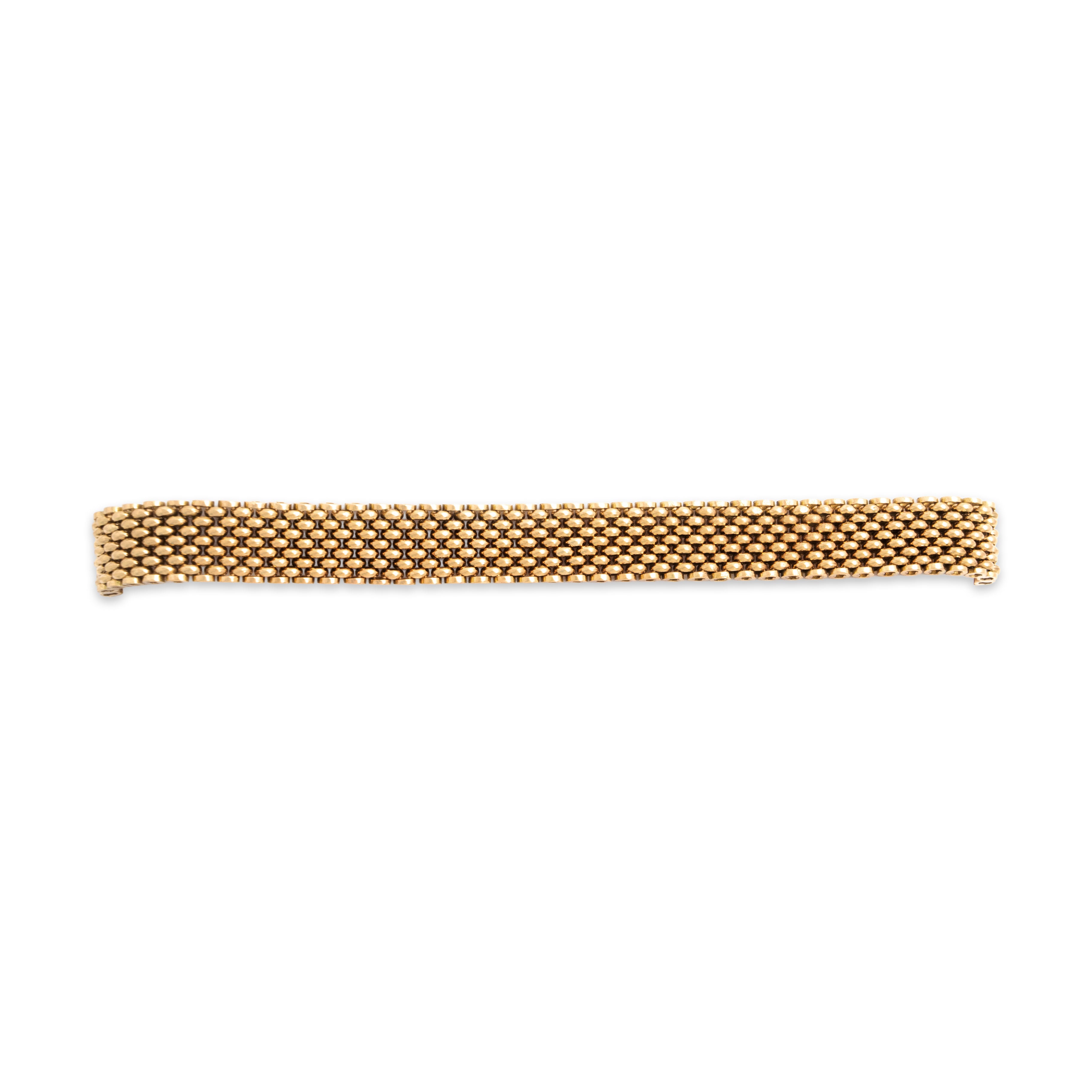 Antique Victorian Heavy 14k Rosy Yellow & Yellow Gold Fringe Adjustable Bracelet