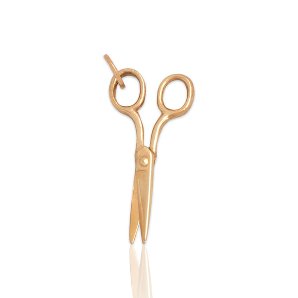 Vintage 14k Yellow Gold Adorable Articulating Snippy Scissors Charm / Pendant